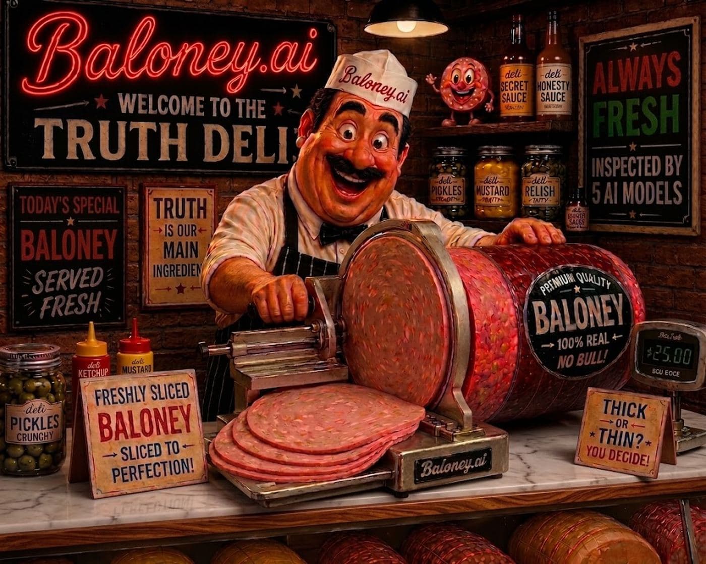 Baloney.ai — Welcome to the Truth Deli